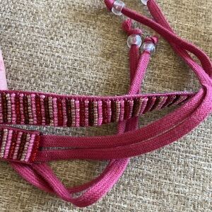 JIGSAW PINK BEADED TIE WRAP BELT